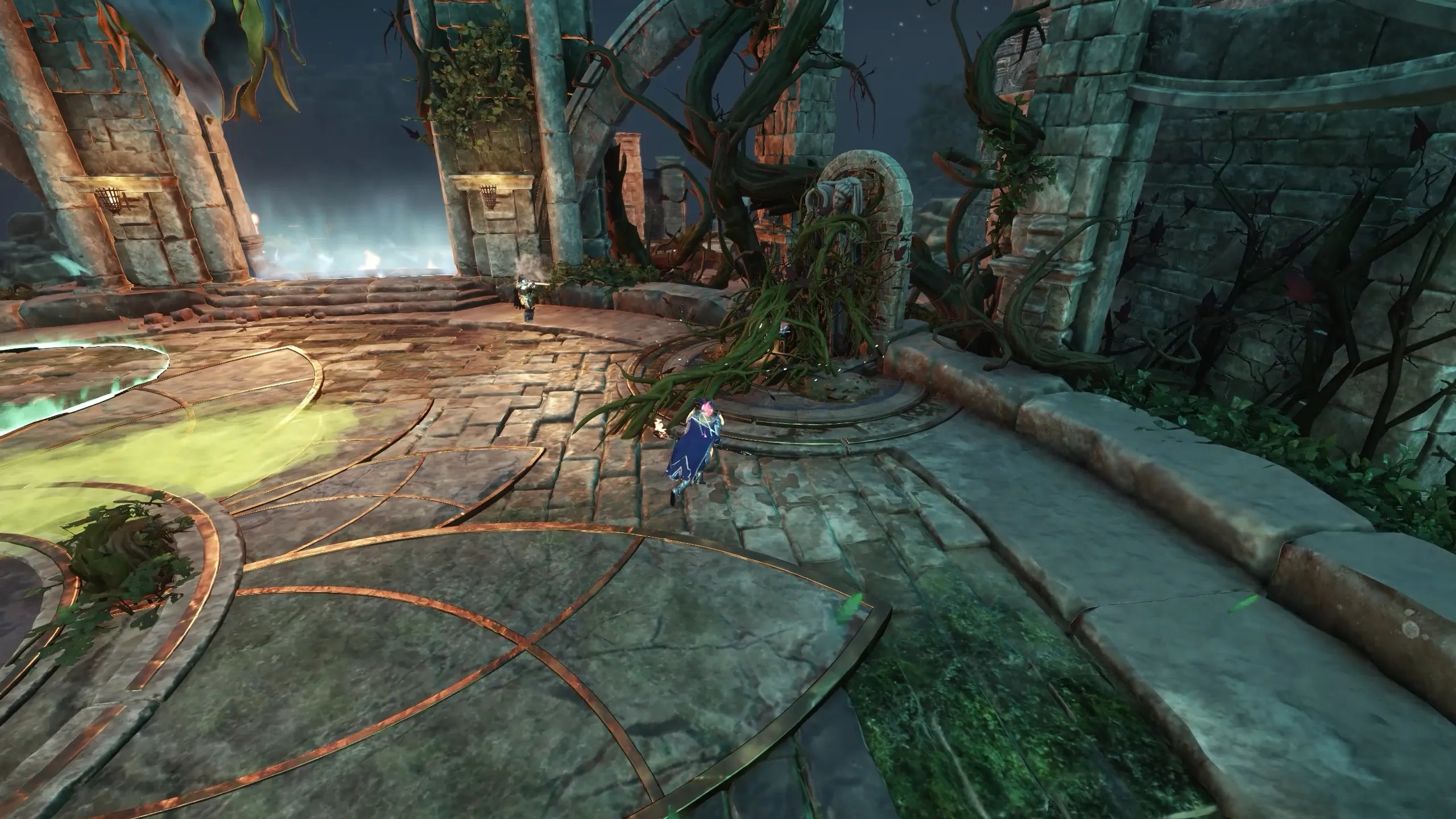 Cleansing fountain used to remove infection stacks during Medusa fight